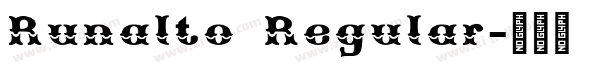 Runalto Regular字体转换